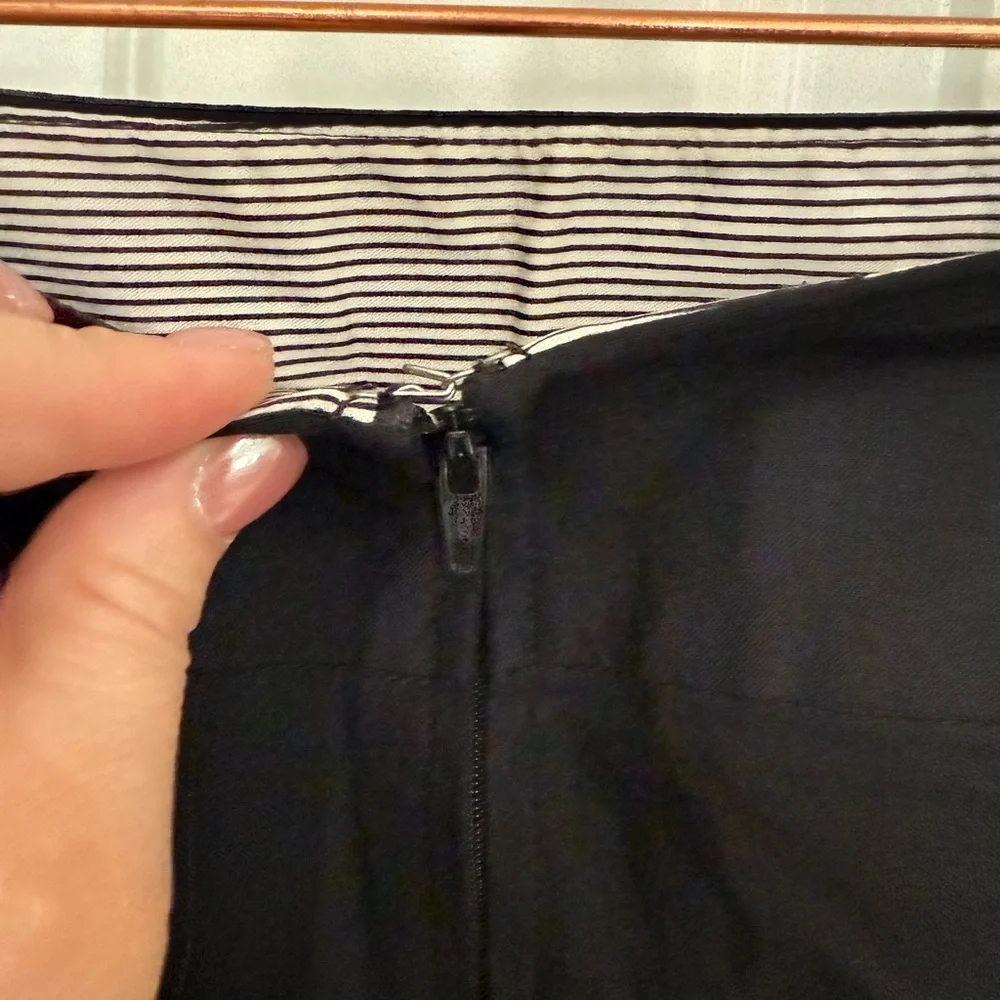Torrid Elegant Black mini pencil Skirt with Striped Detail - Picture 3 of 4